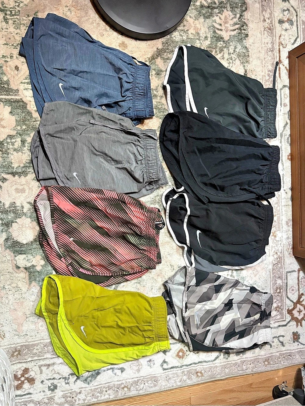 Nike Tempo Running Shorts (Lot of 8) Black & Gray